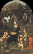 Leonardo  Da Vinci Madonna of the Rocks USA oil painting artist